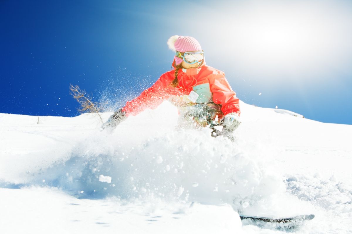 Amazing snowboarding in france.